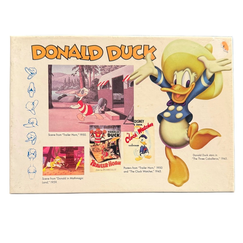 Disney Donald Duck Boxed Stationery Set Unisex OS Blue Vintage Art Cards